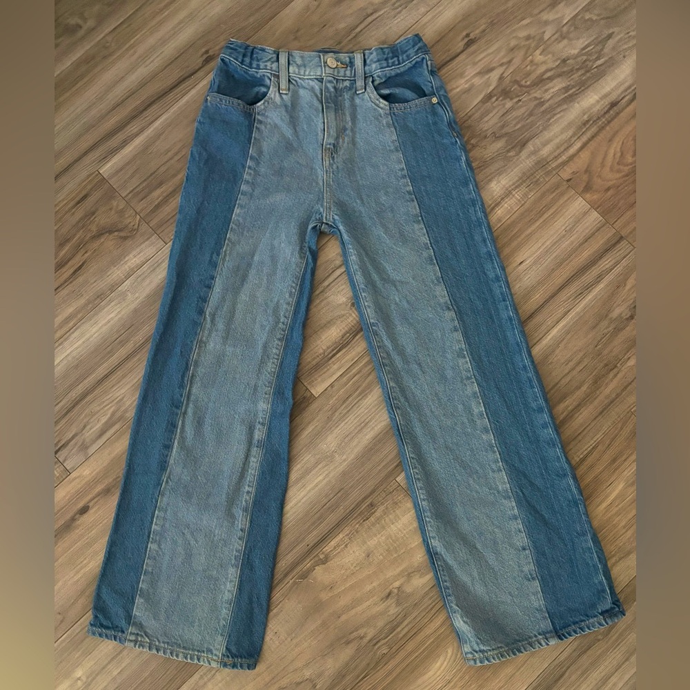 Old Navy Size 12 Baggy Wide Leg Blue Jeans - Picture 1 of 1